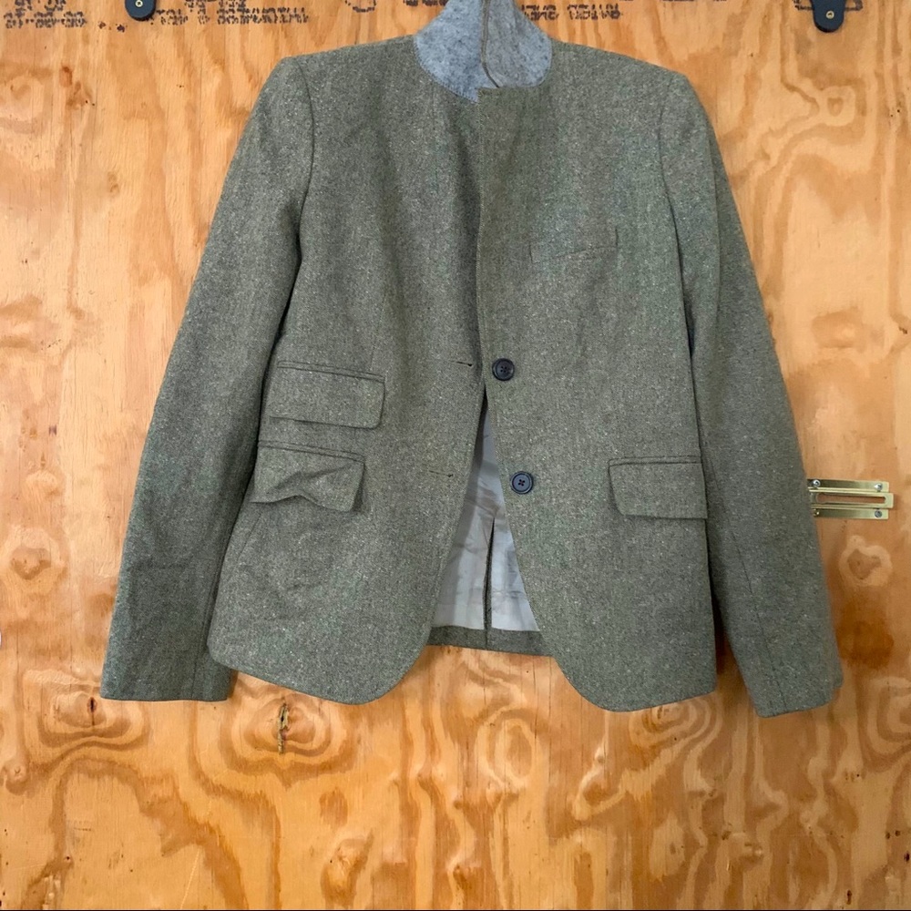 Greenish grey blazer